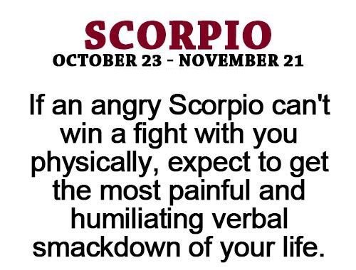 scorpio anger