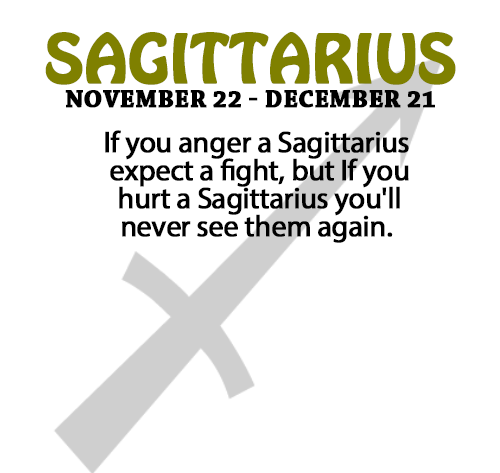sagittarius anger