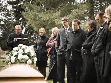 black at a funeral