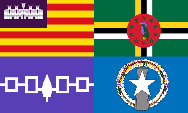 Flags With Purple