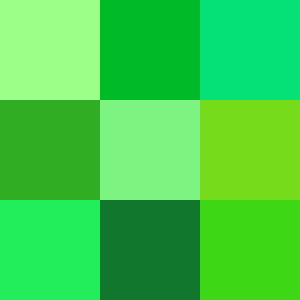 Varying Values Of Green