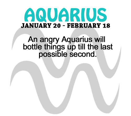 aquarius anger